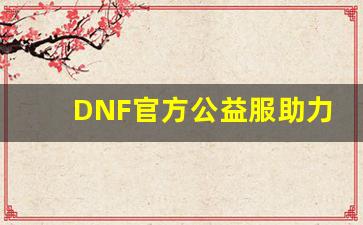 <b>DNF官方公益服助力玩家体验高品质游戏</b>