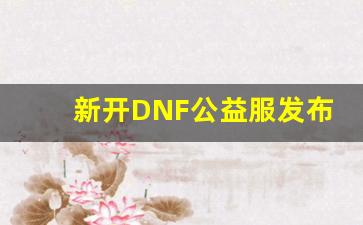 <b>新开DNF公益服发布网全面优化，提升游戏体验</b>