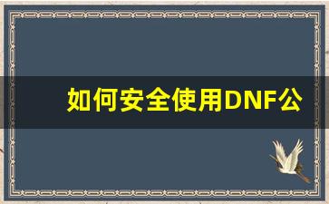 <b>如何安全使用DNF公益服辅助避免封号</b>