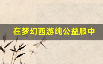 <b>在梦幻西游纯公益服中，感受最纯粹的游戏乐趣</b>