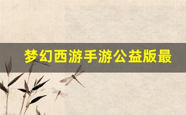 <b>梦幻西游手游公益版最新开服公告</b>