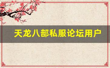 <b>天龙八部私服论坛用户反馈：玩法与优化的前景分析</b>