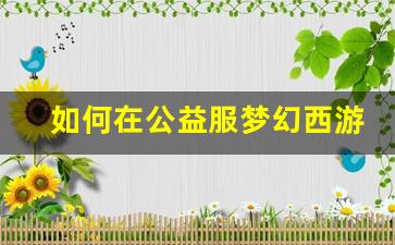 <b>如何在公益服梦幻西游中轻松上手</b>