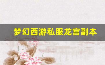 <b>梦幻西游私服龙宫副本挑战与经验分享</b>
