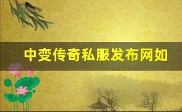 <b>中变传奇私服发布网如何选择最优服务器</b>