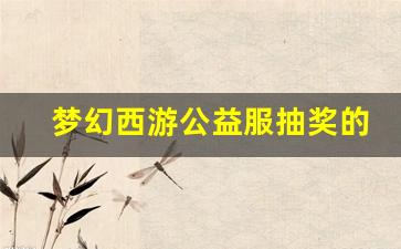 <b>梦幻西游公益服抽奖的秘密，如何选对时机赢大奖</b>