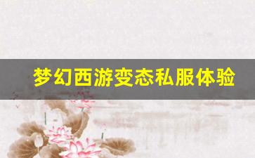 <b>梦幻西游变态私服体验：打破常规的乐趣</b>
