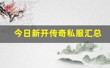 <b>今日新开传奇私服汇总，找到属于你的理想服务器</b>