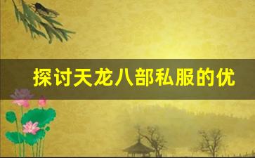 探讨天龙八部私服的优势与风险