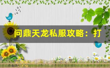 <b>问鼎天龙私服攻略：打造你的完美角色</b>