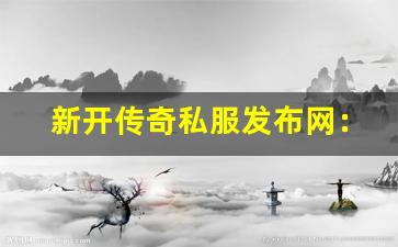 <b>新开传奇私服发布网：探索全新游戏体验的最佳平台</b>